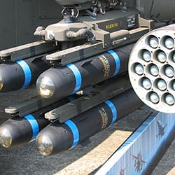 munitions are typically packed in blast-attentuating containers